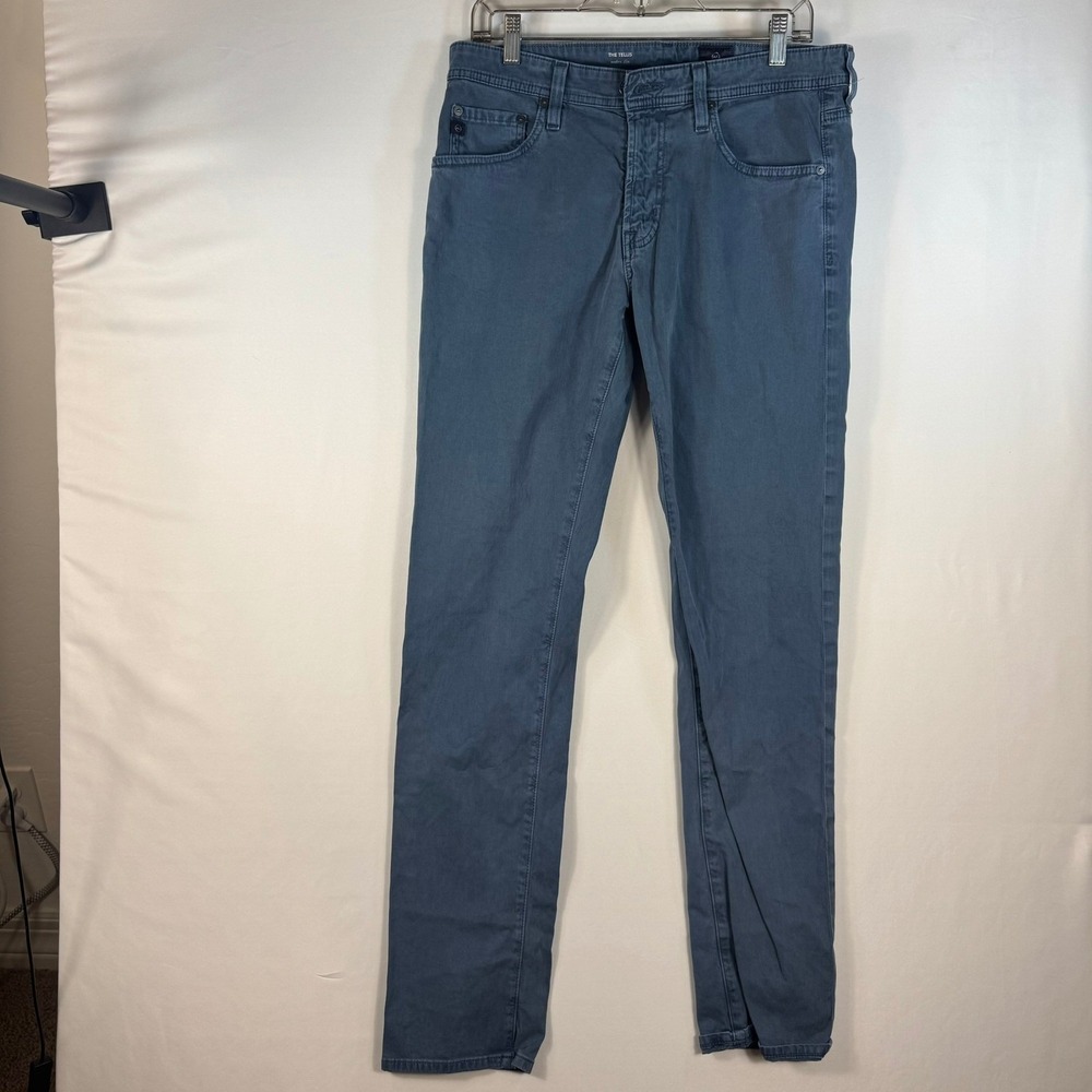 AG Adriano Goldschmied The Tellis Modern Slim Pants Blue Grey 32x34 1783SUDSLBOT